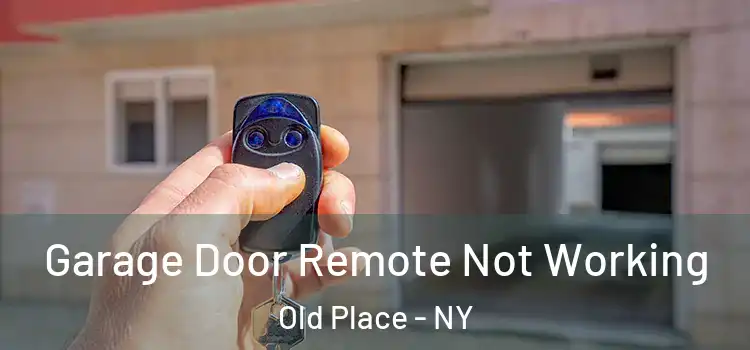  Garage Door Remote Not Working Old Place - NY